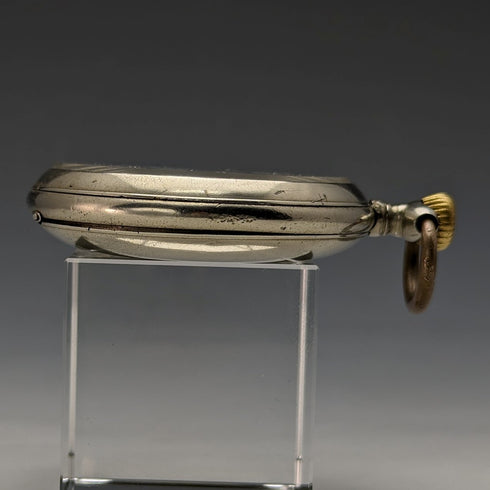 約 1910 年古董歐米茄大號懷錶合金錶殼工作狀況良好