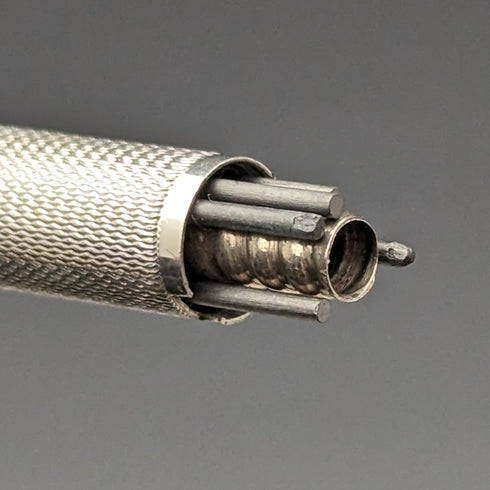 1950 年英國復古 Yard O 紅色純銀自動鉛筆帶紙盒和正品筆芯