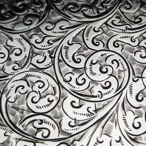 1907 British Antique Sterling Silver Card Case 84g Smith & Bartlam