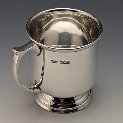 1947年 英国ヴィンテージ 純銀製マグカップ 149g James Dixon & Sons