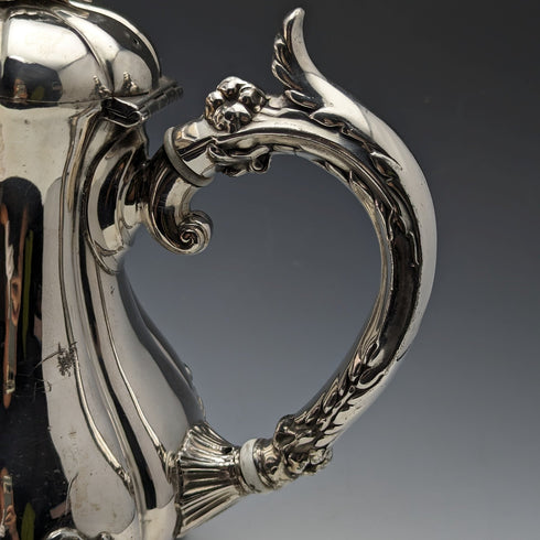 1840年頃 英国アンティーク シルバープレート製 コーヒーポット