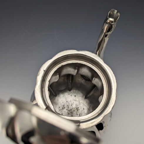 1840年頃 英国アンティーク シルバープレート製 コーヒーポット