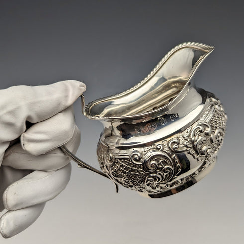 1898年頃 英国アンティーク 純銀製クリームジャグ 100g Thomas Hayes