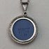 1975 British Vintage Wedgwood Sterling Silver & Jasperware Pendant Necklace