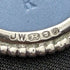 1975 British Vintage Wedgwood Sterling Silver & Jasperware Pendant Necklace