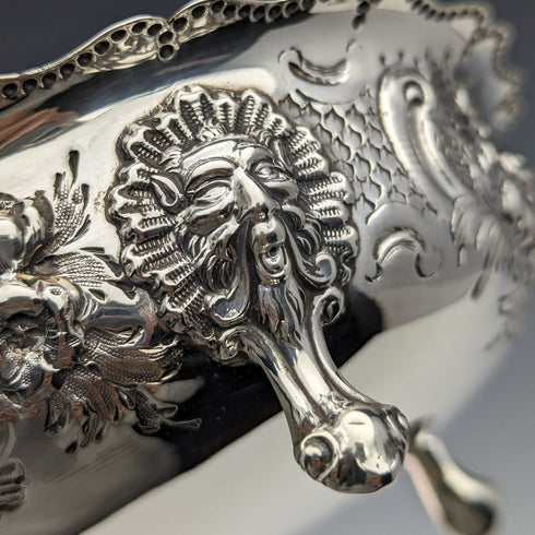 1880 British Antique Sterling Silver Stem Bowl 113g Robert Harper