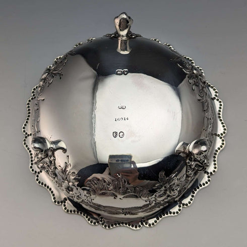 1880年 英国アンティーク 純銀製 脚付きボウル 113g Robert Harper