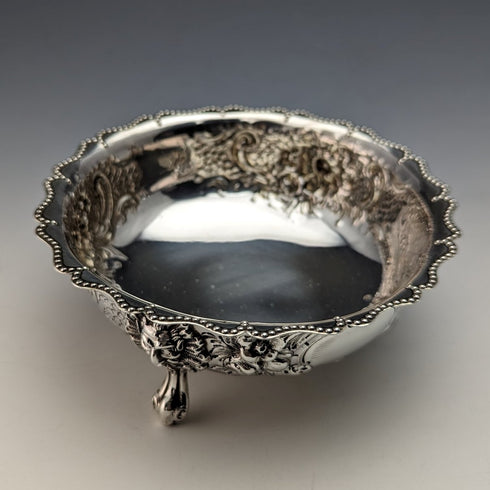 1880 British Antique Sterling Silver Stem Bowl 113g Robert Harper