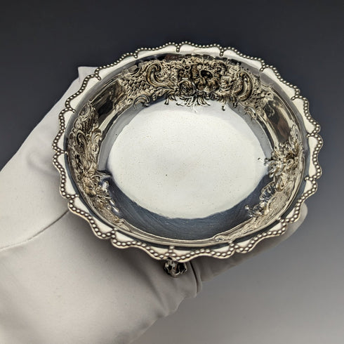 1880 British Antique Sterling Silver Stem Bowl 113g Robert Harper