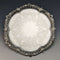 1899 British Antique Sterling Silver Salva Card Tray Diameter 22cm 315g Mappin Brothers