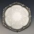 1899 British Antique Sterling Silver Salva Card Tray Diameter 22cm 315g Mappin Brothers