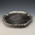1899 British Antique Sterling Silver Salva Card Tray Diameter 22cm 315g Mappin Brothers