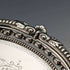 1899 British Antique Sterling Silver Salva Card Tray Diameter 22cm 315g Mappin Brothers