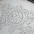 1899 British Antique Sterling Silver Salva Card Tray Diameter 22cm 315g Mappin Brothers