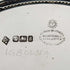 1899 British Antique Sterling Silver Salva Card Tray Diameter 22cm 315g Mappin Brothers