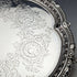 1899 British Antique Sterling Silver Salva Card Tray Diameter 22cm 315g Mappin Brothers