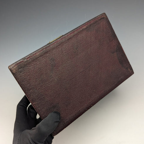 英國古董皮革懷錶和珠寶盒配件盒