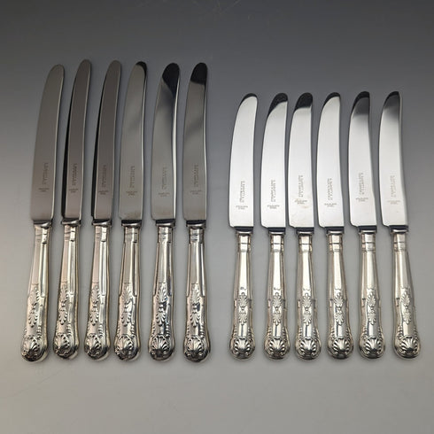 英国ヴィンテージ シルバープレート製 カトラリー38本フルセット N.BARNETT