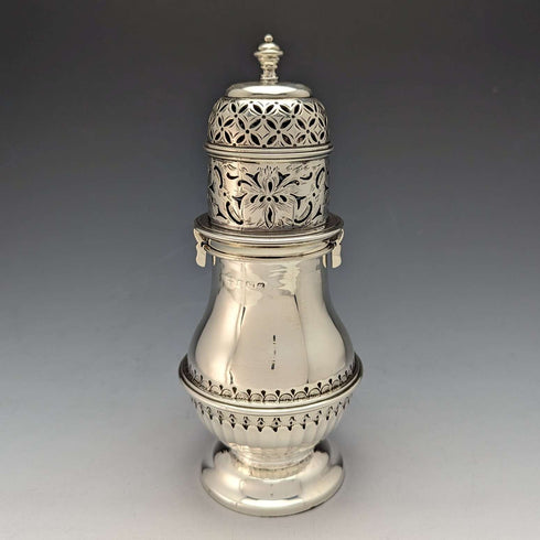 1915 British Antique Sterling Silver Sugar Caster 233g George Nathan & Ridley Hayes