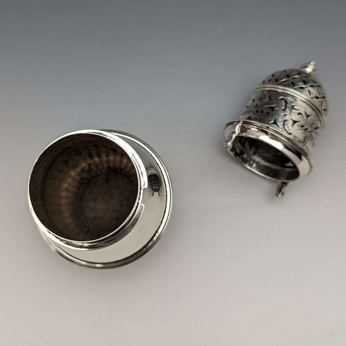 1915 British Antique Sterling Silver Sugar Caster 233g George Nathan & Ridley Hayes
