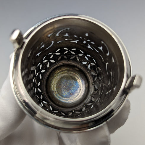 1915年 英国アンティーク 純銀製 シュガーキャスター233g George Nathan & Ridley Hayes