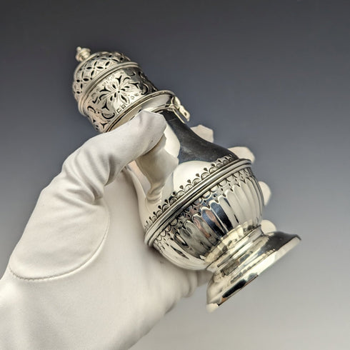 1915年 英国アンティーク 純銀製 シュガーキャスター233g George Nathan & Ridley Hayes