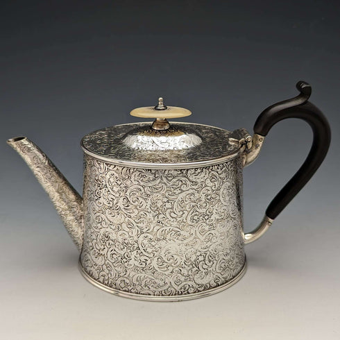 英國古董鍍銀學士茶壺 Joseph Rodgers & Sons