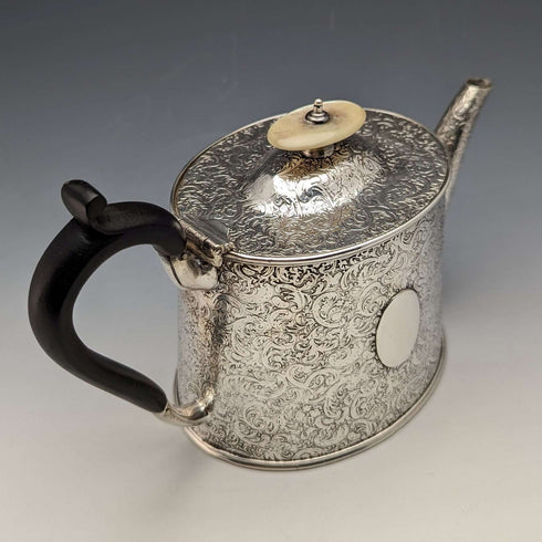 英國古董鍍銀學士茶壺 Joseph Rodgers & Sons