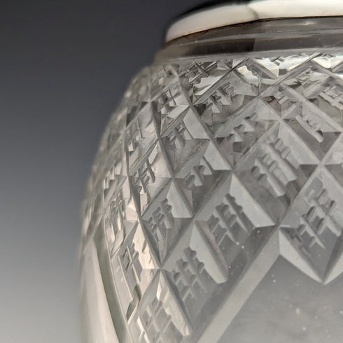 1910 British Antique Sterling Silver Decanter Deakin & Sons
