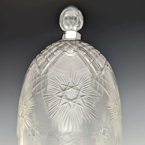 1910 British Antique Sterling Silver Decanter Deakin & Sons