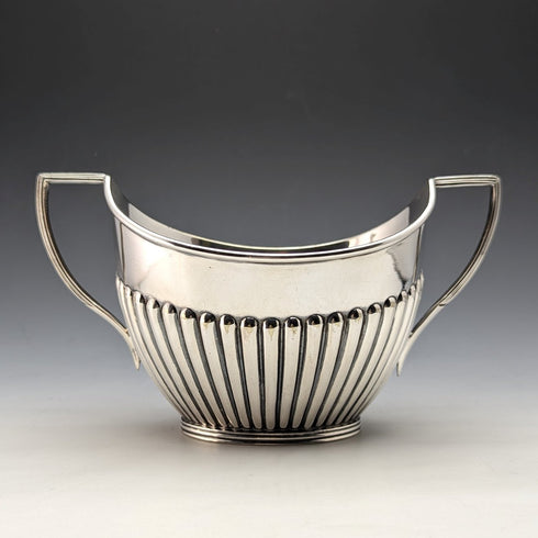 1905年頃 英国アンティーク シルバープレート製 シュガーボウル&クリームジャグ Mappin & Webb