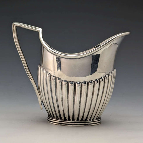 Circa 1905 British Antique Silver Plated Sugar Bowl & Cream Jug Mappin & Webb