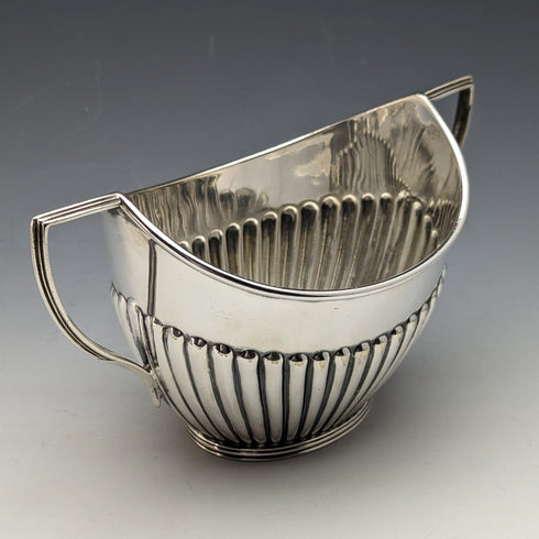 1905年頃 英国アンティーク シルバープレート製 シュガーボウル&クリームジャグ Mappin & Webb