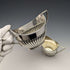 Circa 1905 British Antique Silver Plated Sugar Bowl & Cream Jug Mappin & Webb