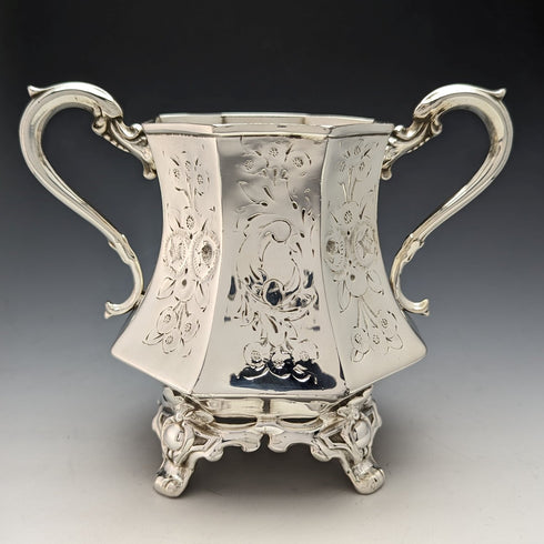 英国アンティーク ヴィクトリアンスタイル シルバープレート製 コーヒーセット