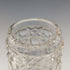 Late 19th century British antique cut glass jar with silver plated lid
