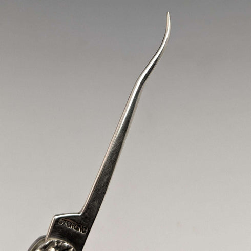 Early 20th Century American Antique Sterling Silver Fruit Knife & Pick Relief Engraving
