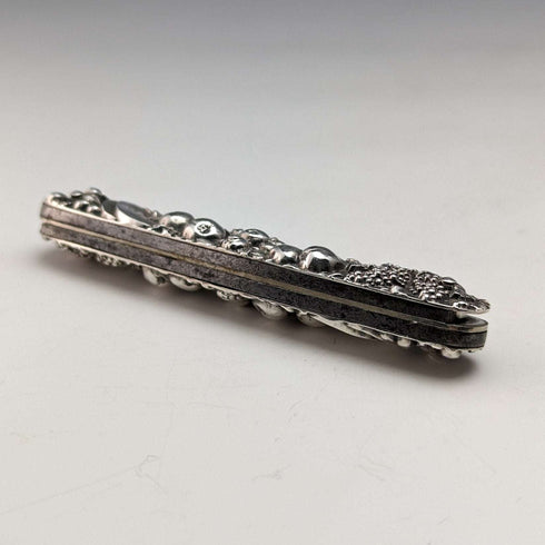 Early 20th Century American Antique Sterling Silver Fruit Knife & Pick Relief Engraving