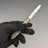 1893 British Antique White Pearl Handle Sterling Silver Blade Penknife in Case Arthur Worral Staniforth