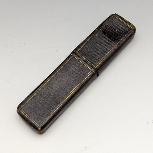 1890 年英國古董白色珍珠柄純銀刀片小刀,裝在 Thomas Marples 盒中