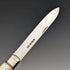 1890 British Antique White Pearl Handle Sterling Silver Blade Penknife in Case Thomas Marples