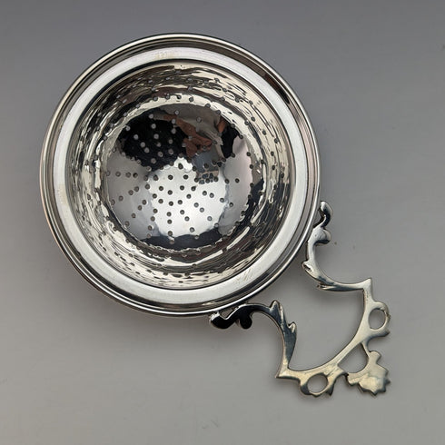 米国ヴィンテージ 純銀製 ティーストレーナー 32g