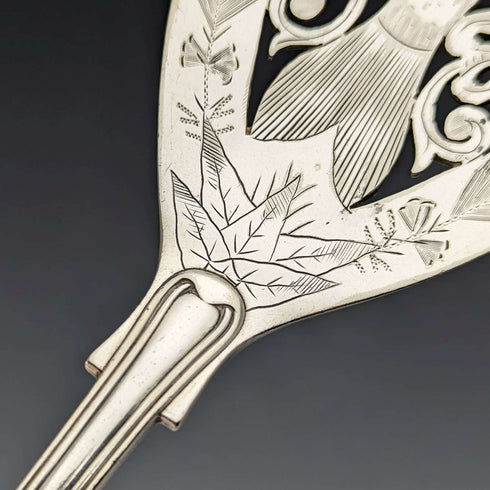 Late 19th Century British Antique Silver Plated Fish Server Set Mappin&Webb