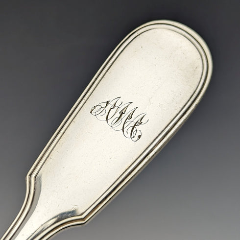 19世紀後半 英国アンティーク シルバープレート製 フィッシュサーバーセット Mappin&Webb