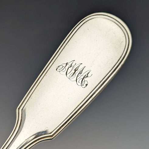 Late 19th Century British Antique Silver Plated Fish Server Set Mappin&Webb