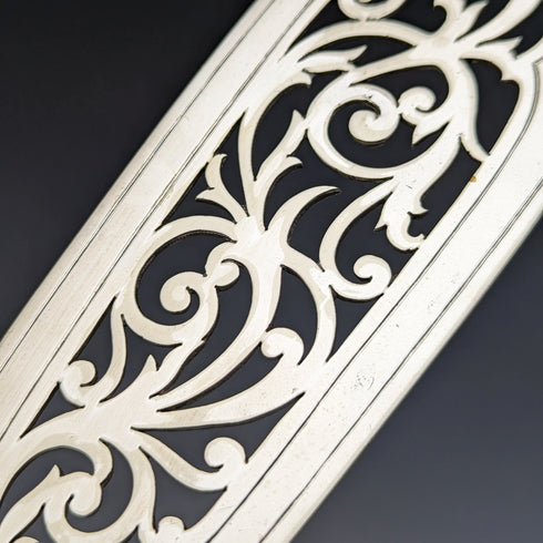 十九世紀末英國古董銀盤魚服務器套裝