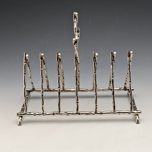 British Vintage Silver Plated Twig Style Toast Rack