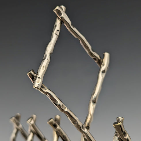 British Vintage Silver Plated Twig Style Toast Rack