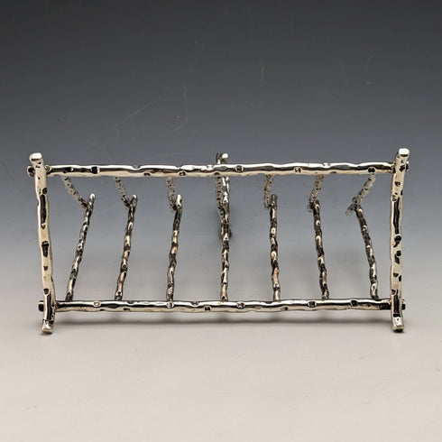 British Vintage Silver Plated Twig Style Toast Rack