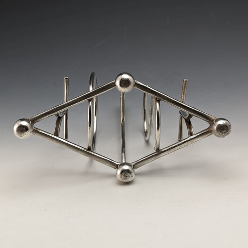 英国ヴィンテージ シルバープレート トーストラック 「TOAST」文字